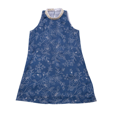 Viscose Santoon Girls Kurta & Palazzo Pants | Blue Rose