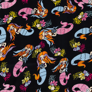Modal Fabric | Mermaid, Black