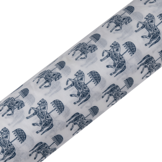 Cotton Malmal Fabric | Tugbug Ghoda Blue