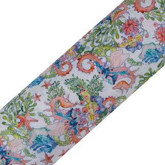 Cotton Malmal Fabric | Sea Horse