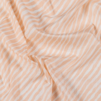 Cotton Malmal Fabric | Leheriya, Peach