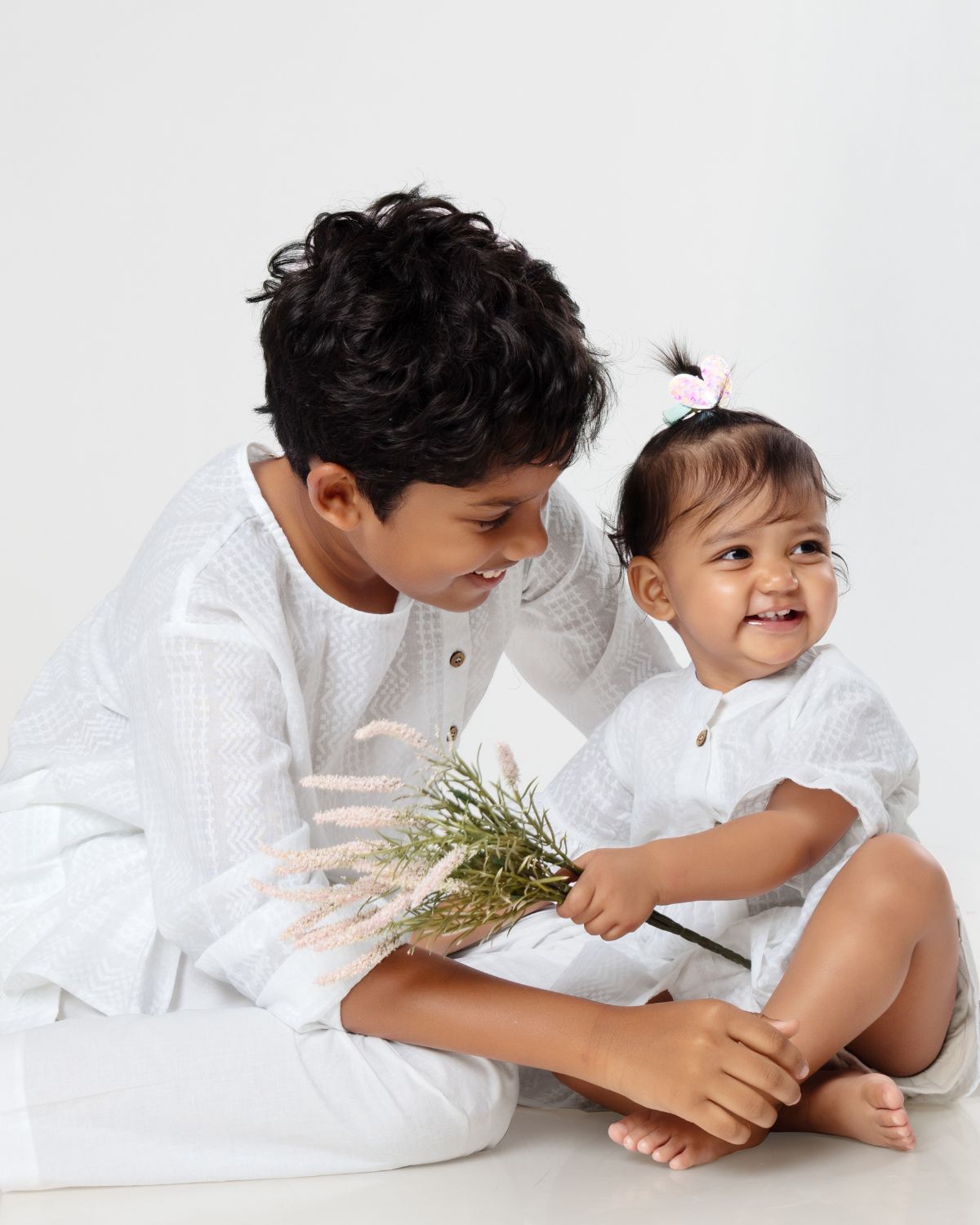 Cotton Kurta for Boys, Men | Colour Pop, White