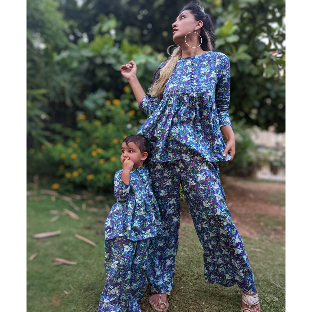 Co Ord Set Flying Elephant Newborn to Adult Tura Turi